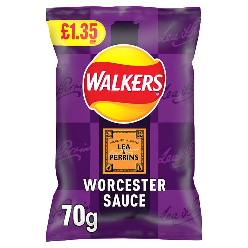 WALKERS LEA PERRINS WORCESTER SAUCE £1.35 70g