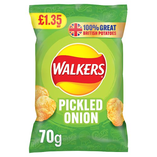 WALKERS PICKLED ONION £1.35 70g