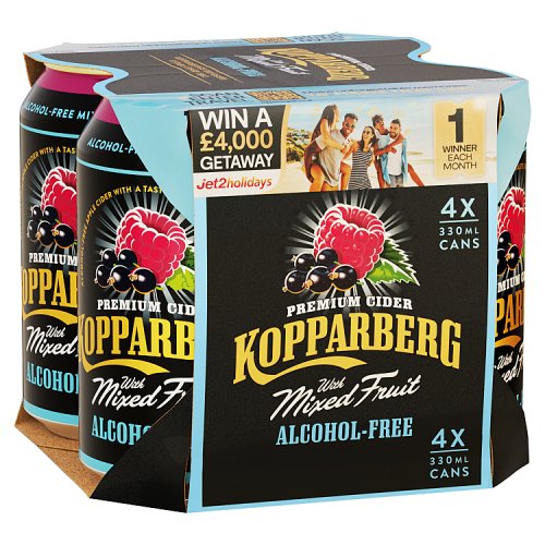 KOPPARBERG NON ALCOHOLIC MIX FRUIT 4PACK 4x330m