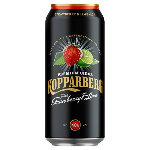 KOPPARBERG STRAW & LIME CANS 4% 500ml