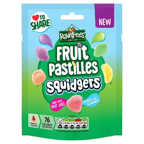 ROWNTREE SQUIDGERS FRUIT PASTILLES 120g Main image