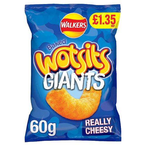 WALKERS WOTSITS GIANTS CHEESY £1.35 60g