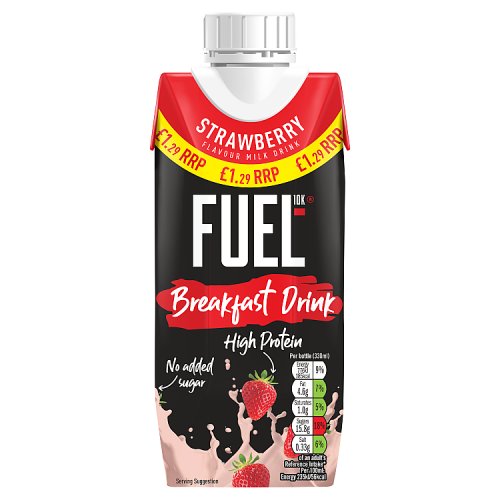 FUEL 10K STRAWBERRY BREAKFAST DRINK 330ml Secondary image