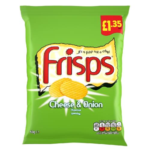 FRISPS CHEESE & ONION £1.35 60g Main image
