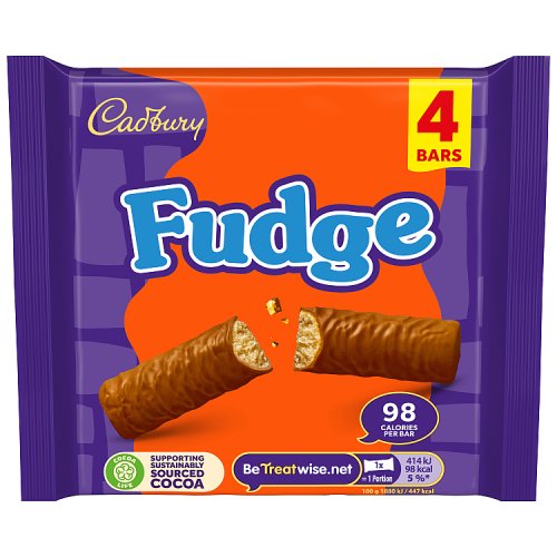 CADBURY FUDGE CHOCOLATE BAR [4 PACK] MULTIPACK 4pk