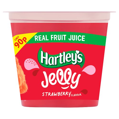 HARTLEYS RTE STRAWBERRY JELLY POT 90P 125g Main image