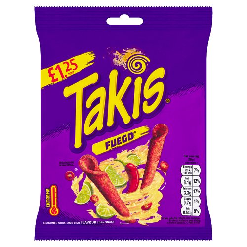 TAKIS FUEGO £1.25 55G