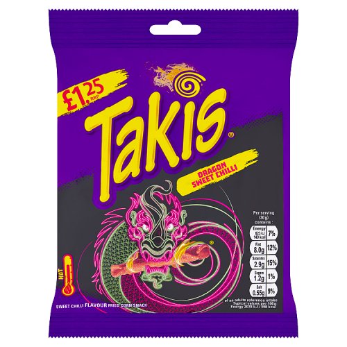 TAKIS DRAGON SWEET CHILLI £1.25 55G