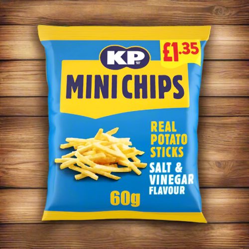KP MINI CHIPS SALT & VINEGAR £1.35 60g