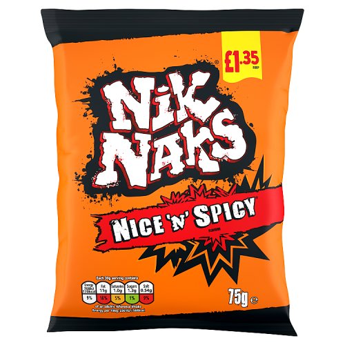 NIK NAKS NICE N SPICY £1.35 75g