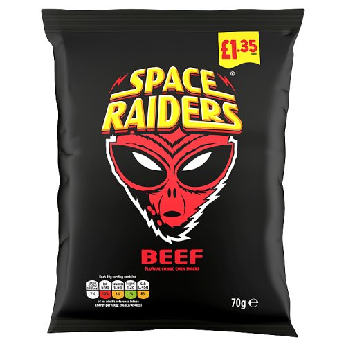 SPACE RAIDERS BEEF £1.35 70g