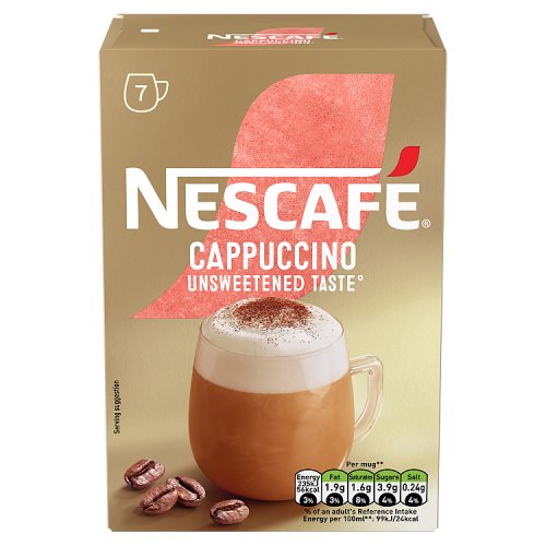 NESCAFE CAPPUCINO UNSWEETEND SACHETS 99.4g Main image