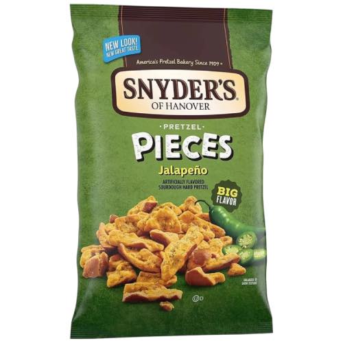 SNYDERS PRETZEL JALAPENO PIECES 110G Main image