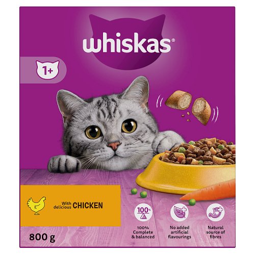 WHISKAS COMPLETE DRY CHICKEN 800g Main image