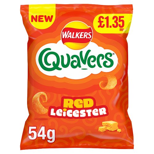 WALKERS QUAVERS RED LEICESTER £1.35 54g Main image