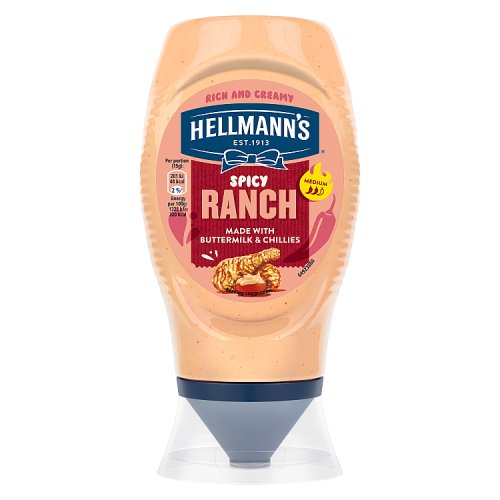 HELLMANS SPICY RANCH MAYO SQUEEZY 245g Main image