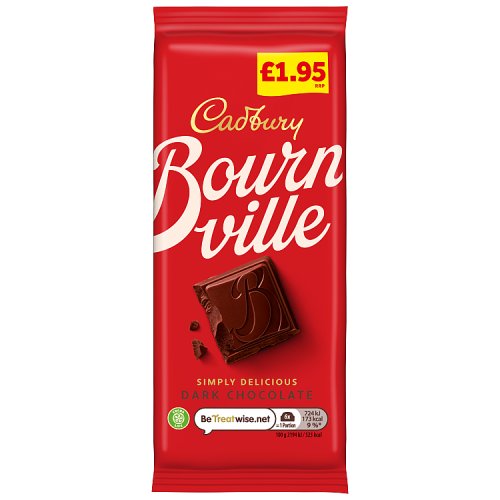 CADBURY BOURNVILLE CHOCOLATE BAR £1.95 PMP 100g Main image