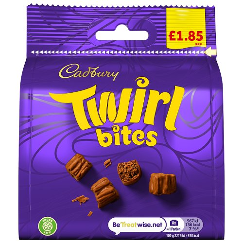CADBURY TWIRL BITES CHOCOLATE BAG PMP 85g Main image