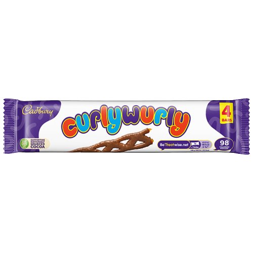 CADBURY CURLY WURLY [4 PACK] 4pk