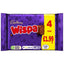 CADBURY WISPA CHOCOLATE BAR 4 PACK PMP 4pk