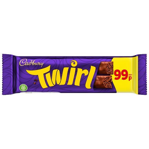 CADBURY TWIRL CHOCOLATE BAR 99P PMP 45g