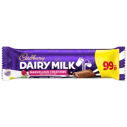 CADBURY MARV CREATIONS JELLY POPPIN CANDY BAR 99P 47g