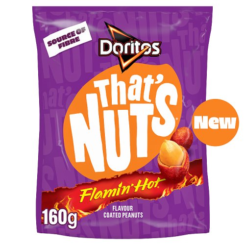 DORITOS THATS NUTS EXTRA FLAMIN HOT 160g