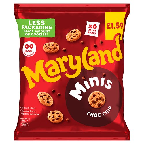 MARYLAND MINI CHOC CHIP [6 PACK] 118.8g
