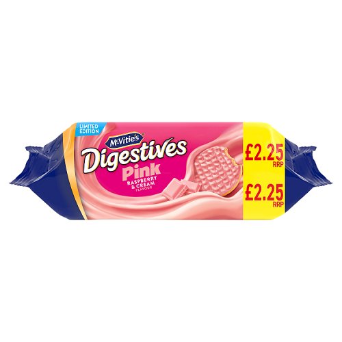 MCVITIES RASPBERRY WHITE £2.25 232g