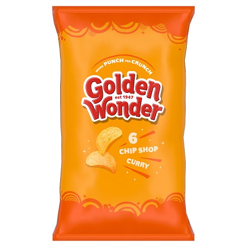 GOLDEN WONDER CHIP SHOP CURRY [6 PACK] 25g Main image