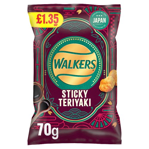 WALKERS STICKY TERIYAKI £1.35 70g Main image
