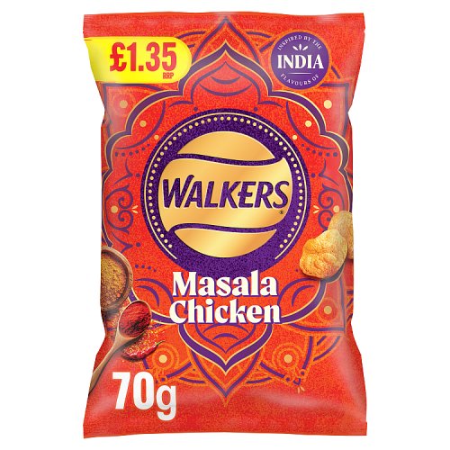 WALKERS MASALA CHICKEN £1.35 70g