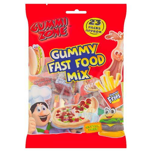 GUMMI ZONE GUMMY FAST FOOD MIX MULTIBAG std