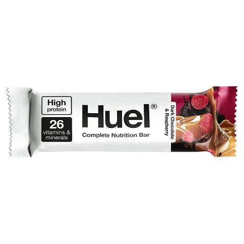 HUEL DARK CHOCOLATE & RASPBERRY NUTRITION BAR 55G Main image