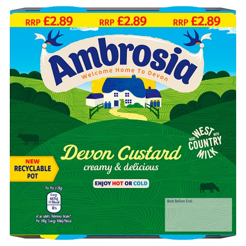 AMBROSIA CUSTARD 4 PACK 4x120G Main image