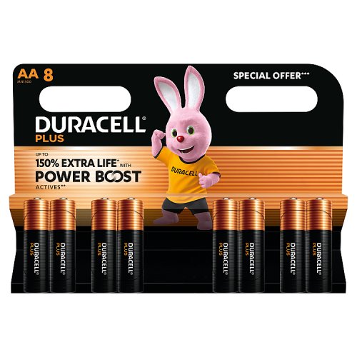DURACELL POWER BOOST 10% SPECIAL AA 8 PACK Main image