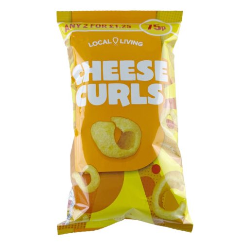 LOCAL LIVING CHEESE CURLS 75P [ANY 2 FOR £1.25] 55g Main image