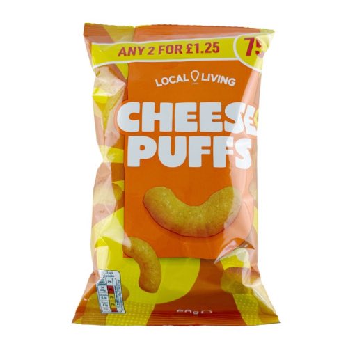 LOCAL LIVING CHEESE PUFFS 75P [ANY 2 FOR £1.25] 60g Main image