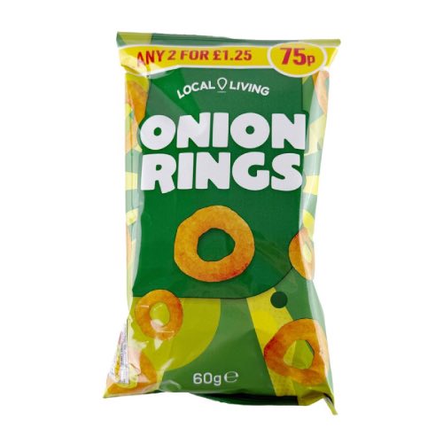 LOCAL LIVING ONION RINGS 75P [ANY 2 FOR £1.25] 60g