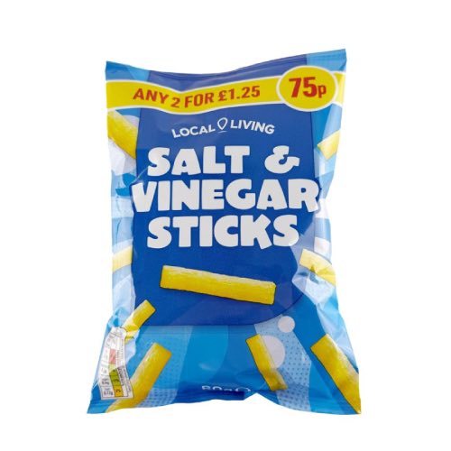 LOCAL LIVING SALT & VINEGAR 75P [ANY 2 FOR £1.25] 60g Main image