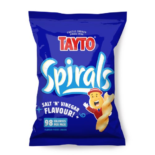 TAYTO SPIRAL SALT & VINEGAR £1.25 45g Main image