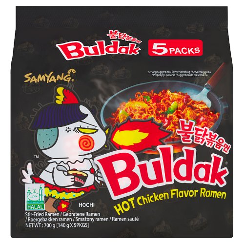 SAMYANG HOT CHICKEN RAMEN NOODLE 5x140G Main image