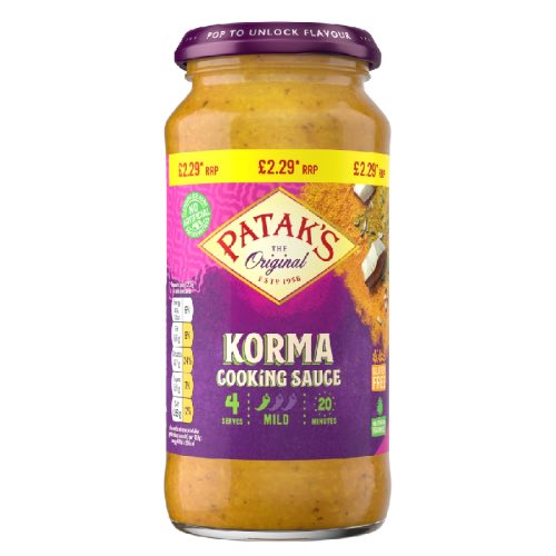 PATAKS KORMA SAUCE £2.29 450G Main image