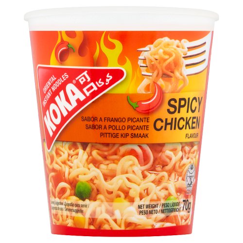 KOKA NOODLES SPICY CHICKEN CUPS 70G Main image