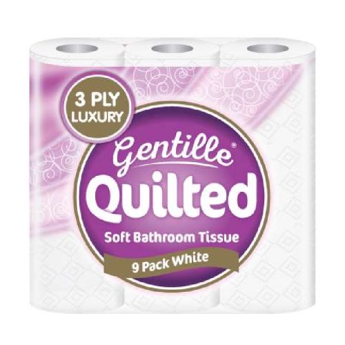 GENTILLE QUILTED TOLIET ROLL 9ROLL Main image