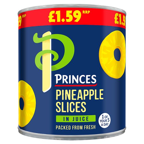 PRINCES PINEAPPLE SLICES JUICE £1.59 432g Main image