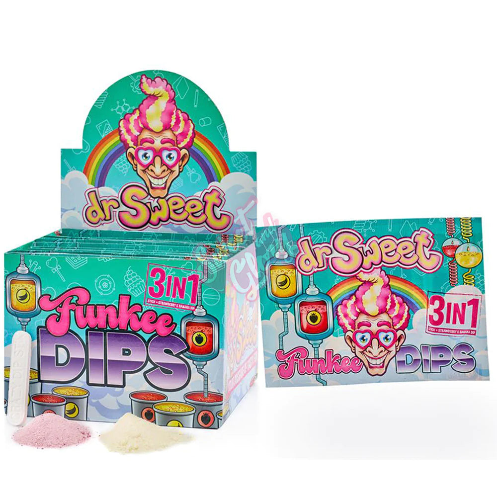 Dr Sweet Funkee Dips 3 IN 1 28g 24 Pack Main image