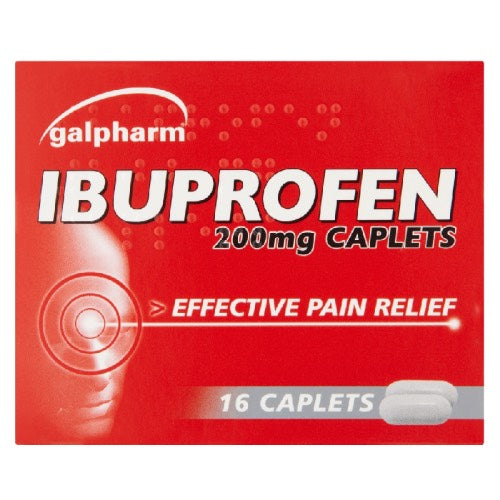 GALPHARM 16 IBUPROFEN CAPLETS 200mg Main image