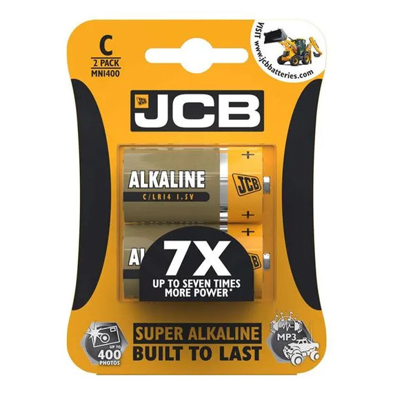JCB SIZE C SUPER ALKALINE BATTERIES - PACK OF 2 (10) Main image