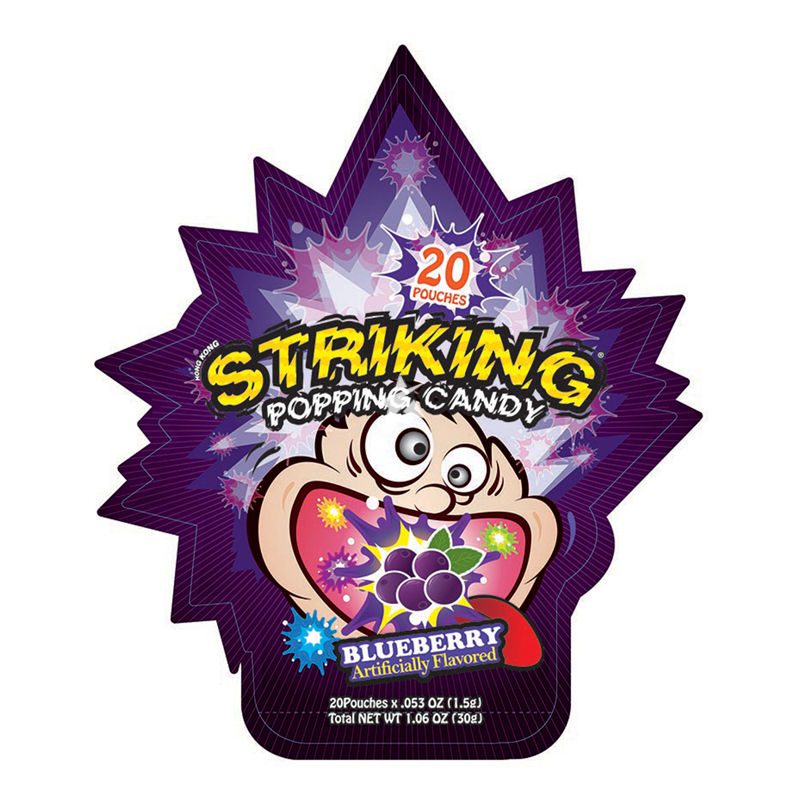 Striking Popping Candy Blueberry 30g 12 Pack Main image